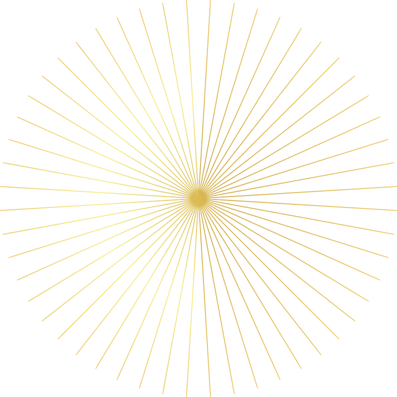 Gold Circle Geometrical Art Deco